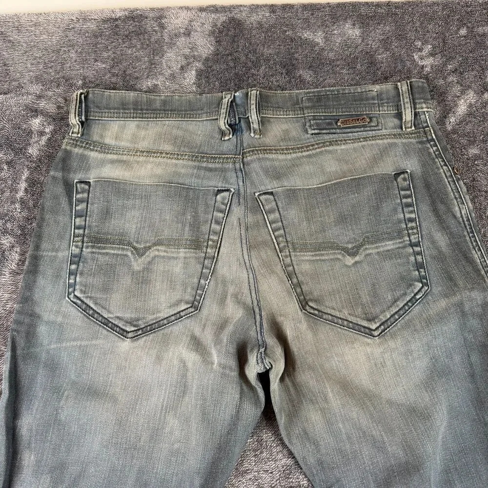 Diesel Slim-Carrot Tepphar Denim Distressed Jeans Men's 31X32(32X30) 0886A *Read